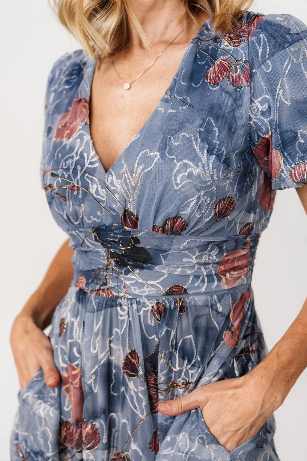 Ardley Maxi Dress | Slate Print