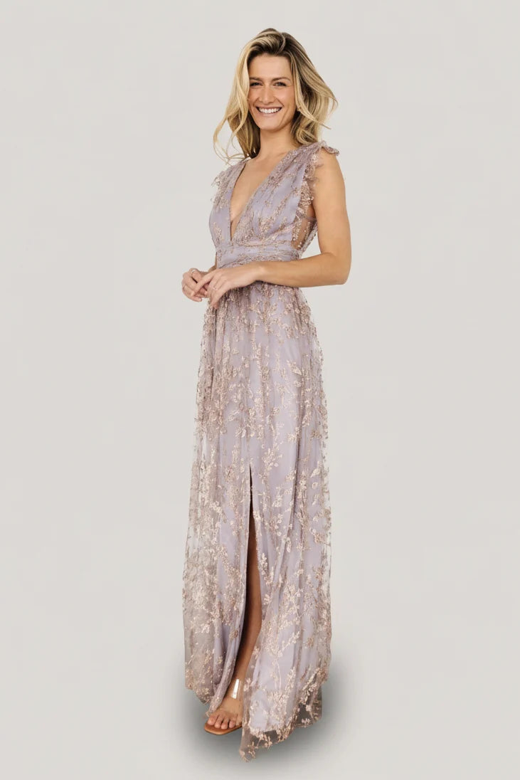Arlene Shimmer Gown | Dusty Lilac + Rose Main image