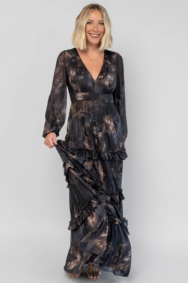 Astraea Maxi Dress | Midnight Floral