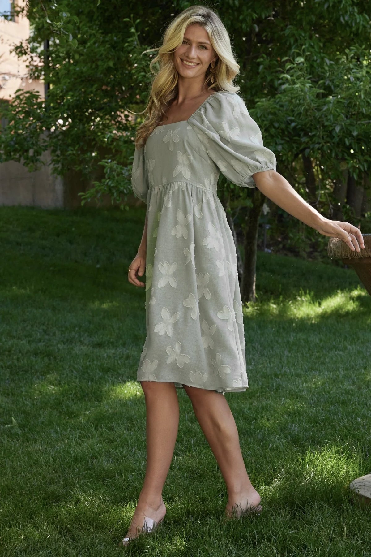 Avery Short Dress | Sage