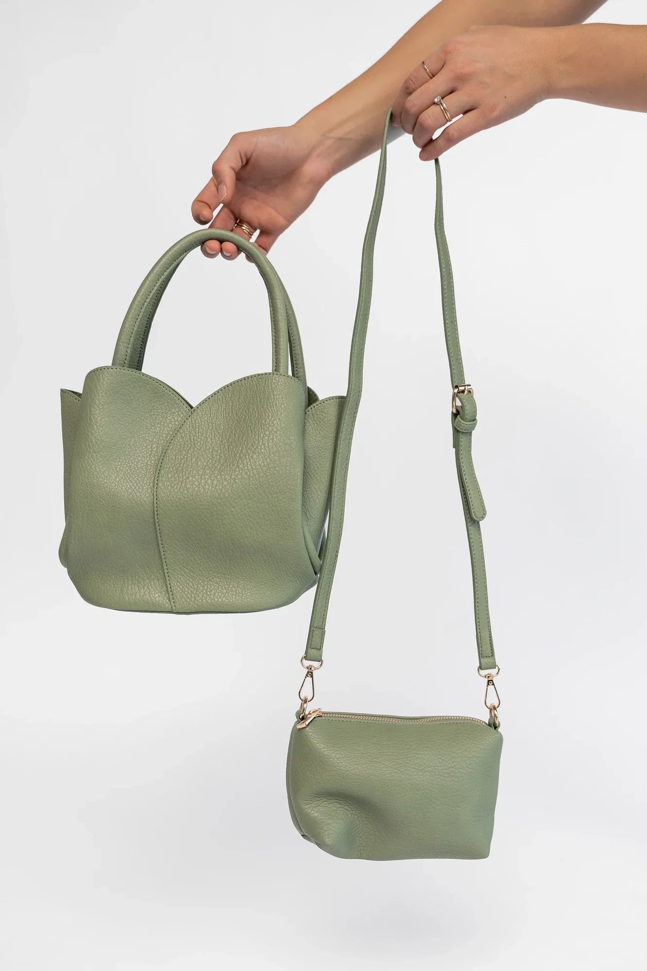 Beloved Tulip Tote Bag | Moss Secondary image