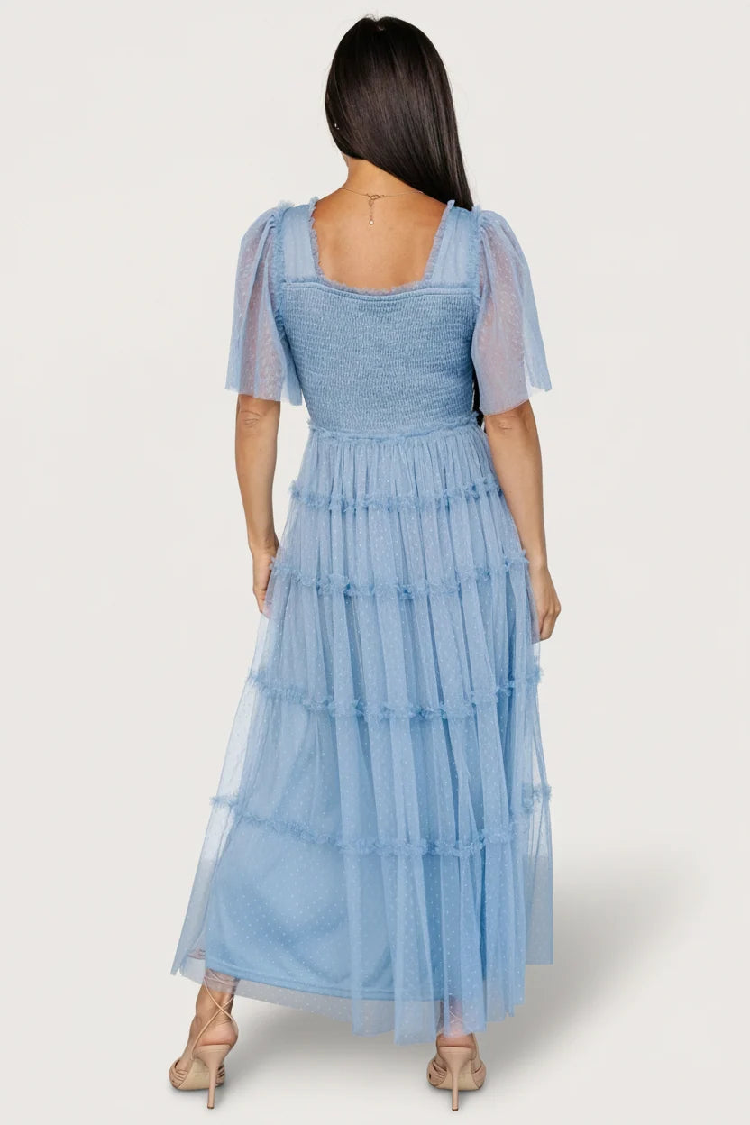 Bexley Tulle Dress | Dusty Blue Secondary image