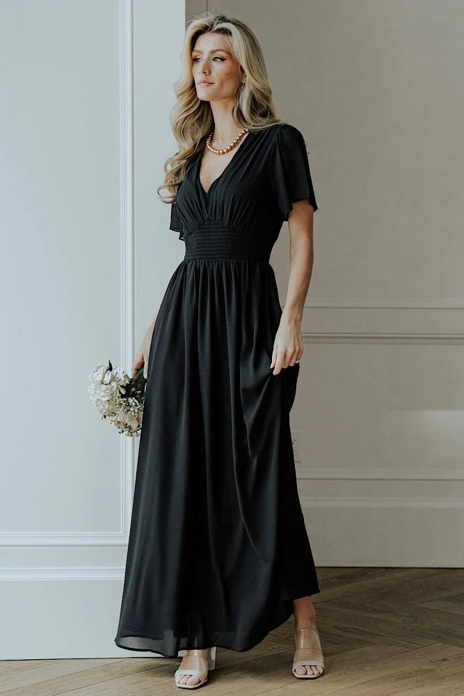 Birdie Maxi Dress | Black