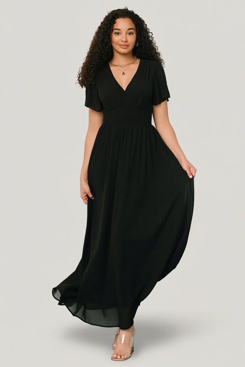 Birdie Maxi Dress | Black Main image