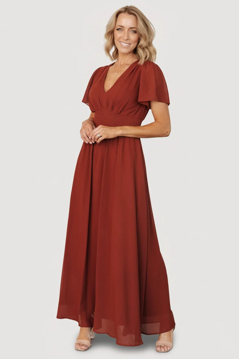 Birdie Maxi Dress | Cinnamon Main image