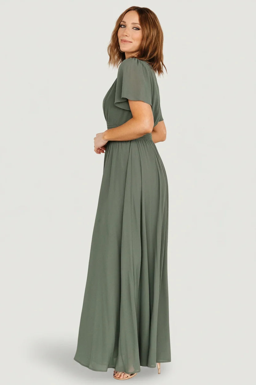 Birdie Maxi Dress | Dark Sage