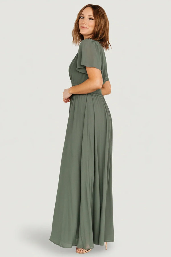 Birdie Maxi Dress | Dark Sage