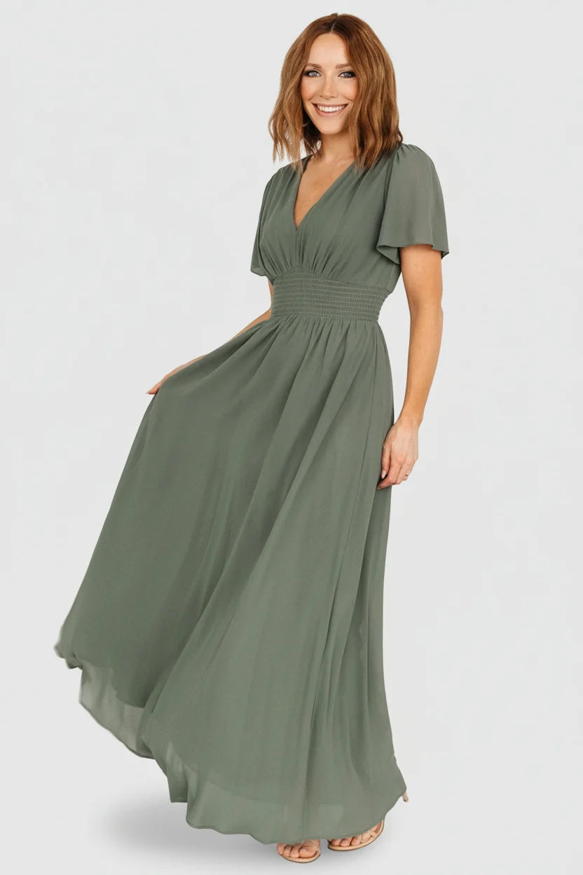 Birdie Maxi Dress | Dark Sage