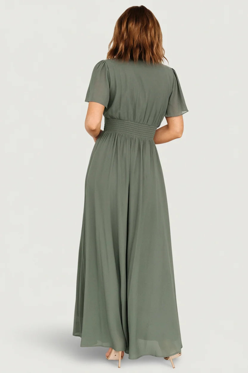 Birdie Maxi Dress | Dark Sage Secondary image