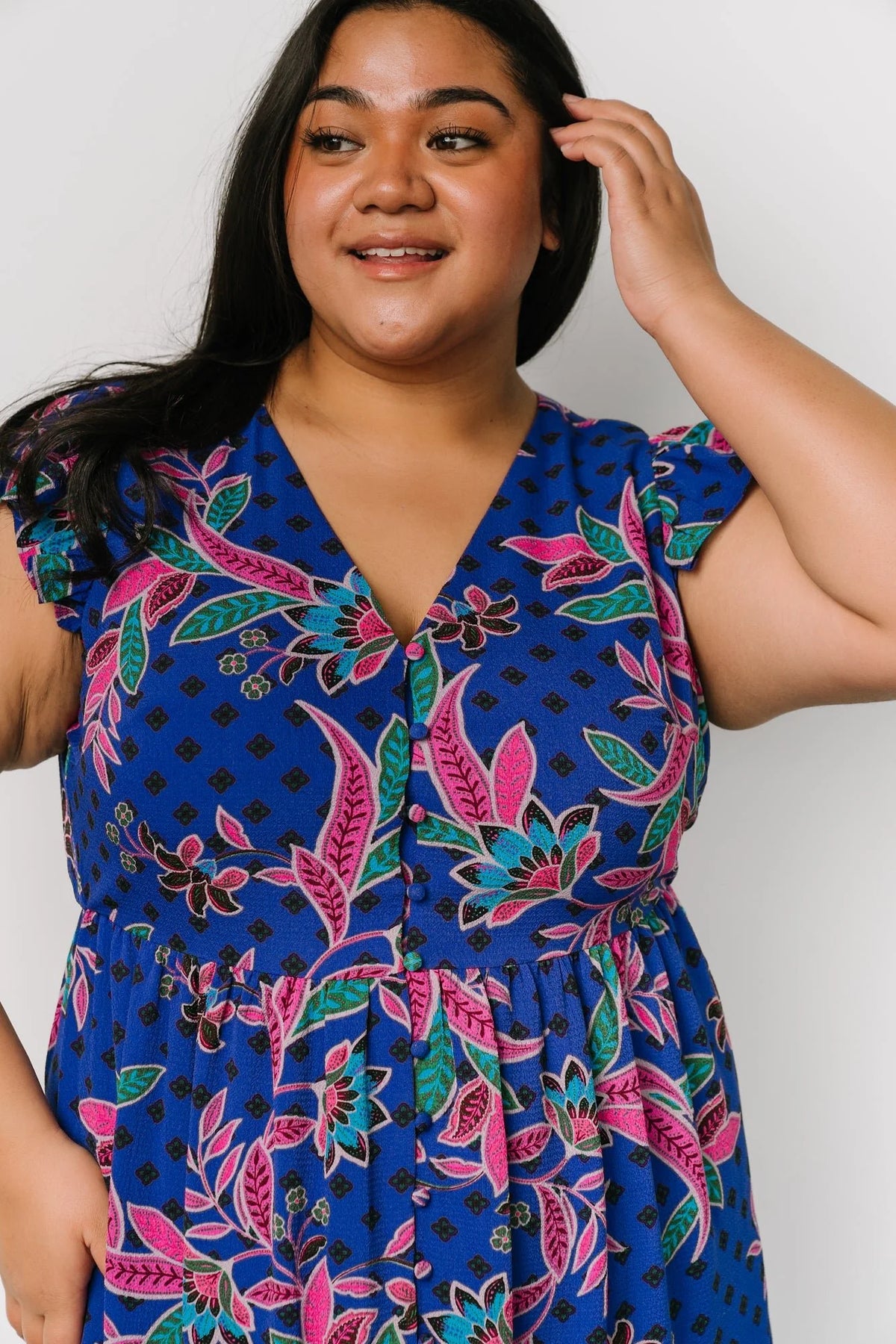 Biscayne Maxi Dress | Indigo Print