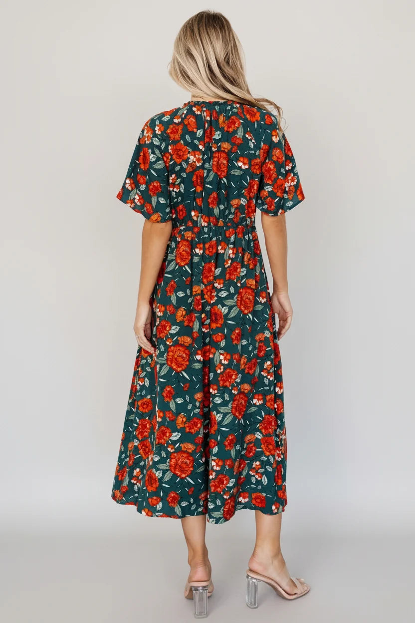 Botega Midi Dress | Jade Multi Floral