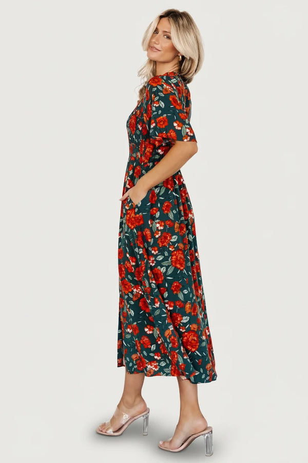 Botega Midi Dress | Jade Multi Floral