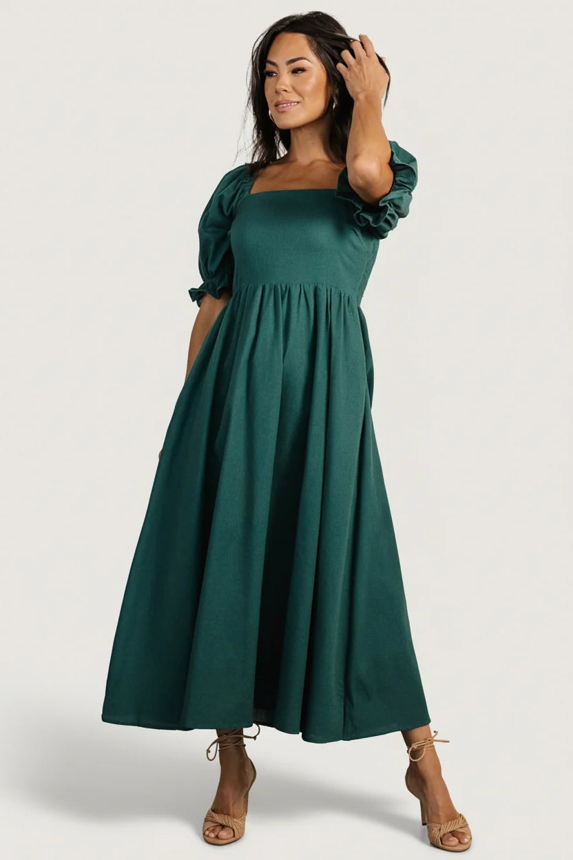 Britton Midi Dress | Evergreen Main image