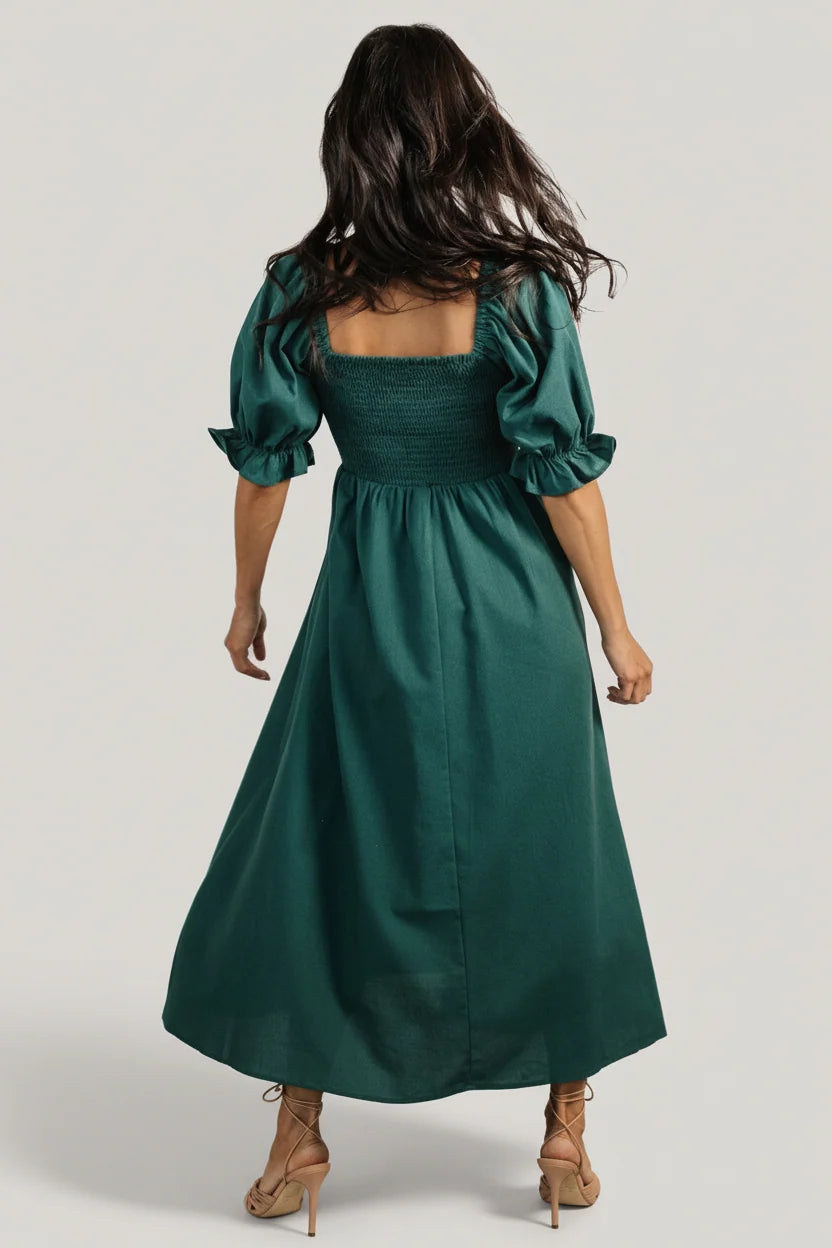Britton Midi Dress | Evergreen