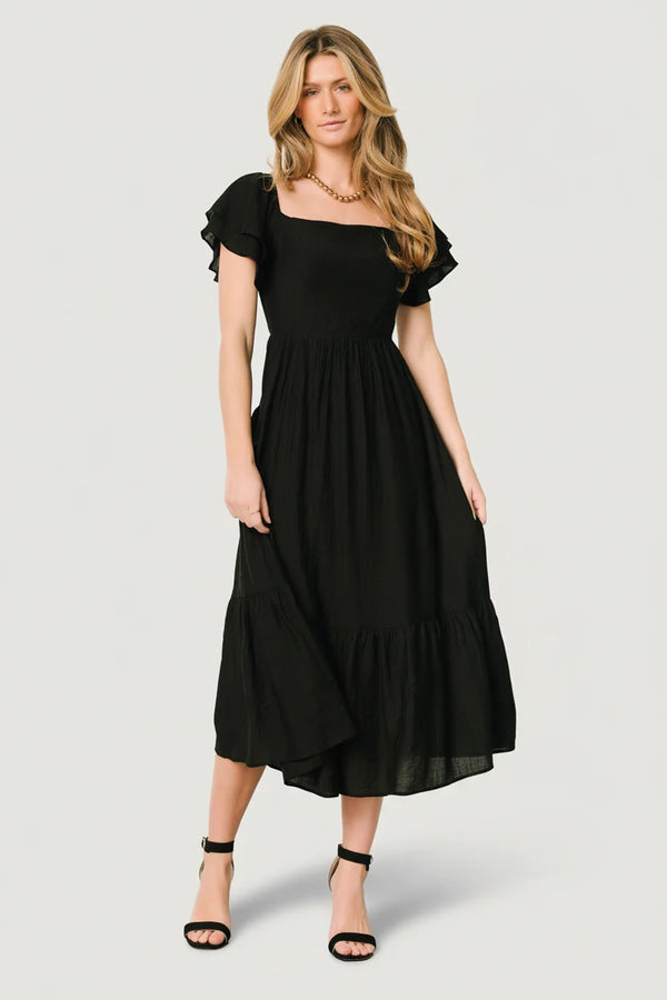 Buttercup Midi Dress | Black