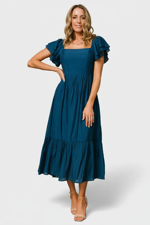 Buttercup Midi Dress | Deep Blue