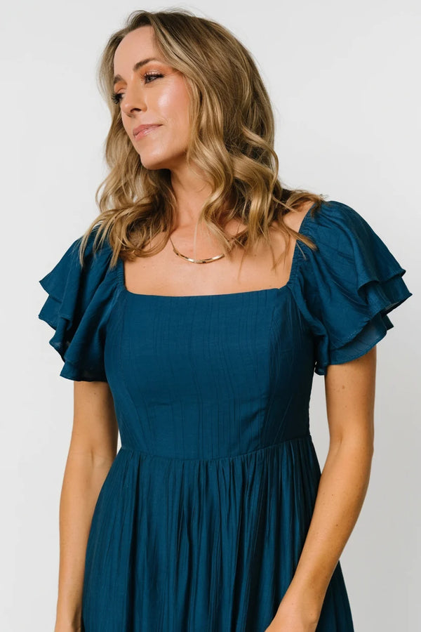Buttercup Midi Dress | Deep Blue