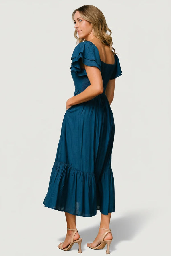 Buttercup Midi Dress | Deep Blue