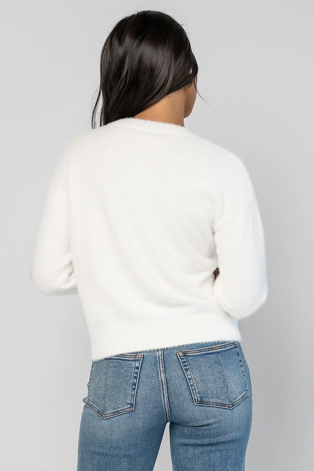 Calista Sweater Top | Off White