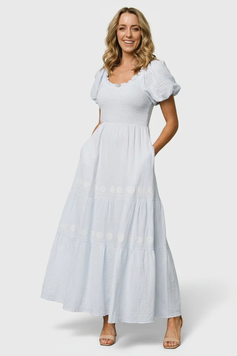 Carrington Maxi Dress | Light Blue Main image