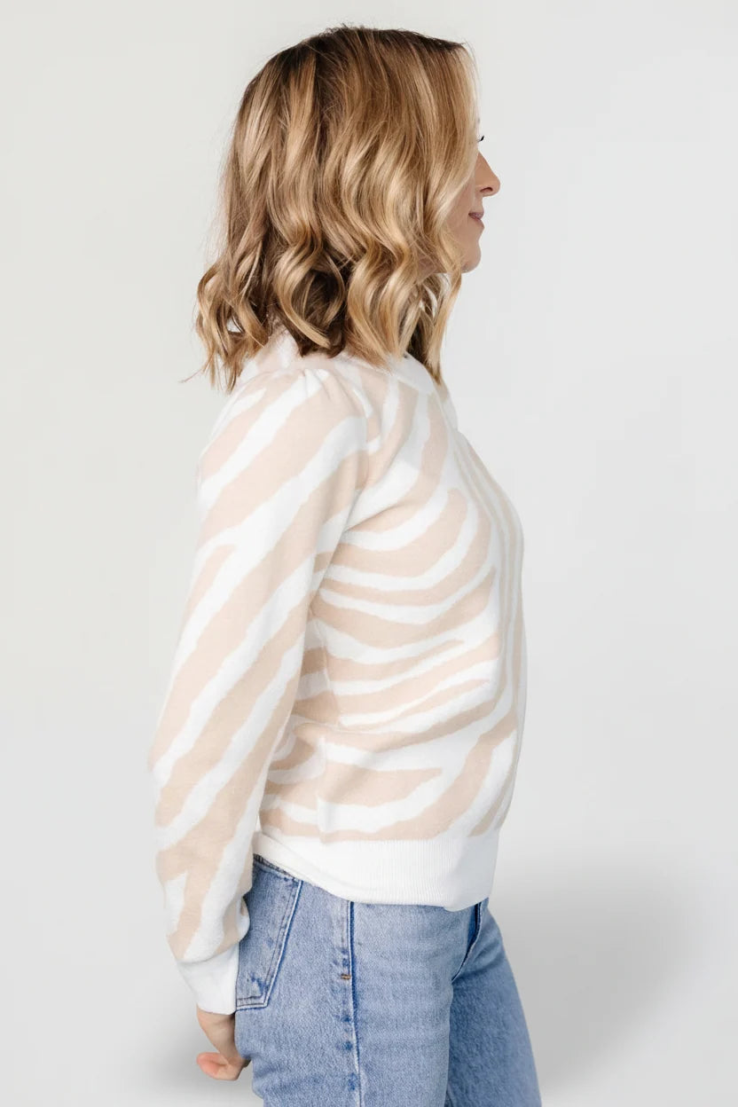 Carter Sweater | Oatmeal Print