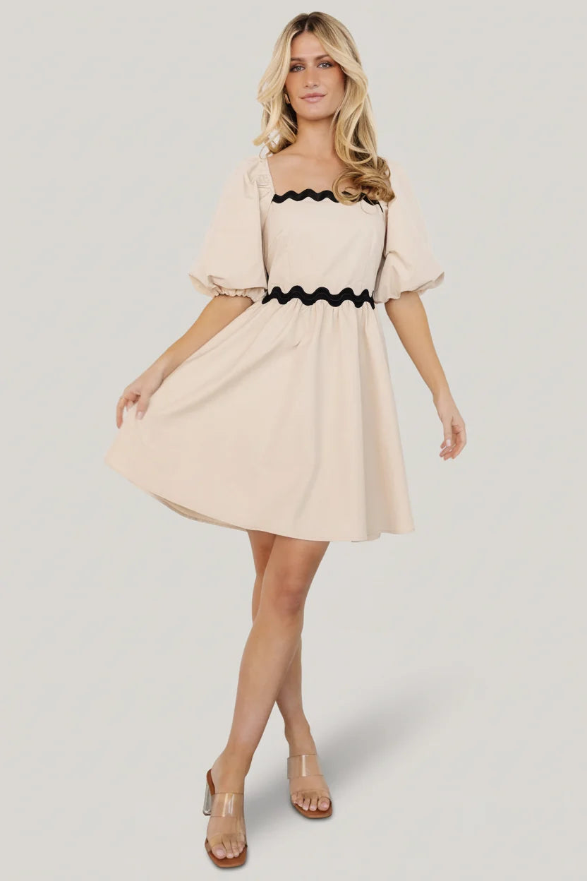 Cecelia Short Dress | Sand