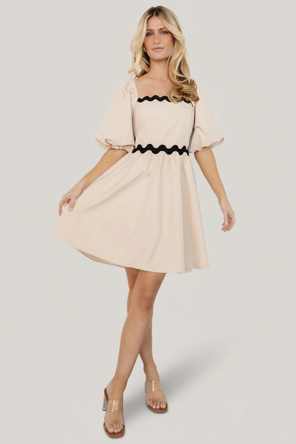 Cecelia Short Dress | Sand