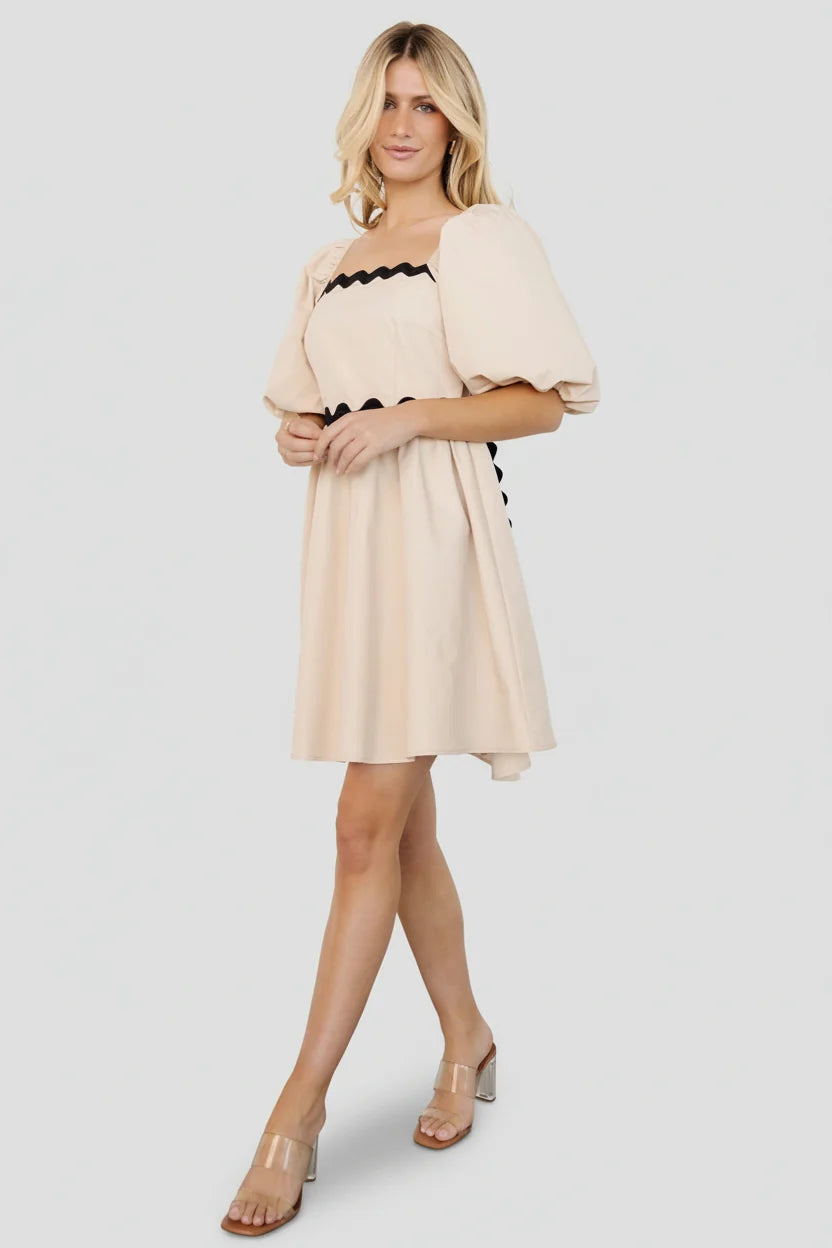 Cecelia Short Dress | Sand