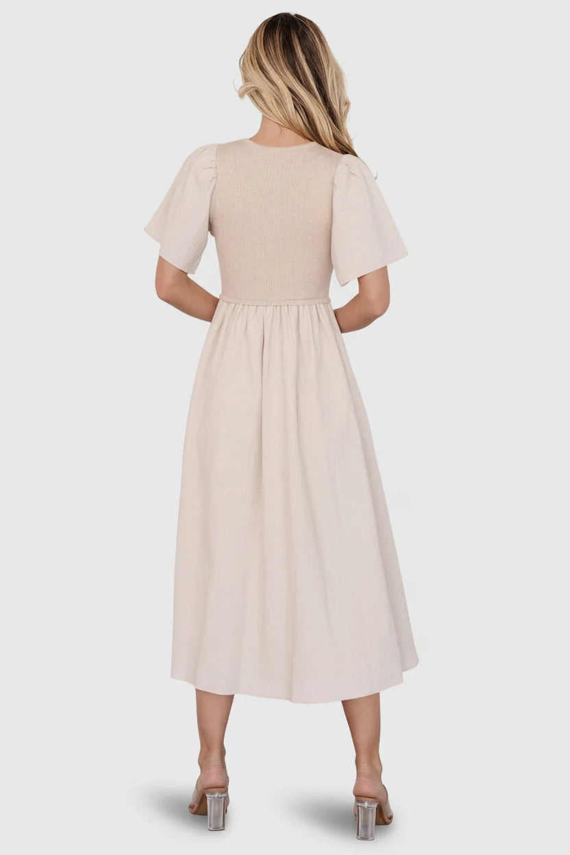 Cici Sweater Dress | Natural Secondary image