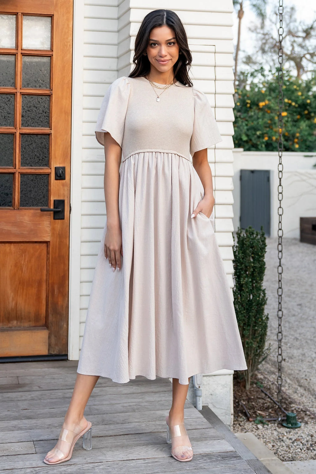 Cici Sweater Dress | Natural