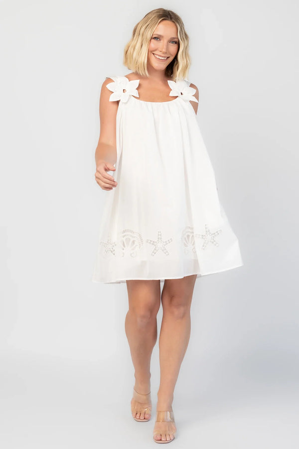 Citrus Short Dress | Off White