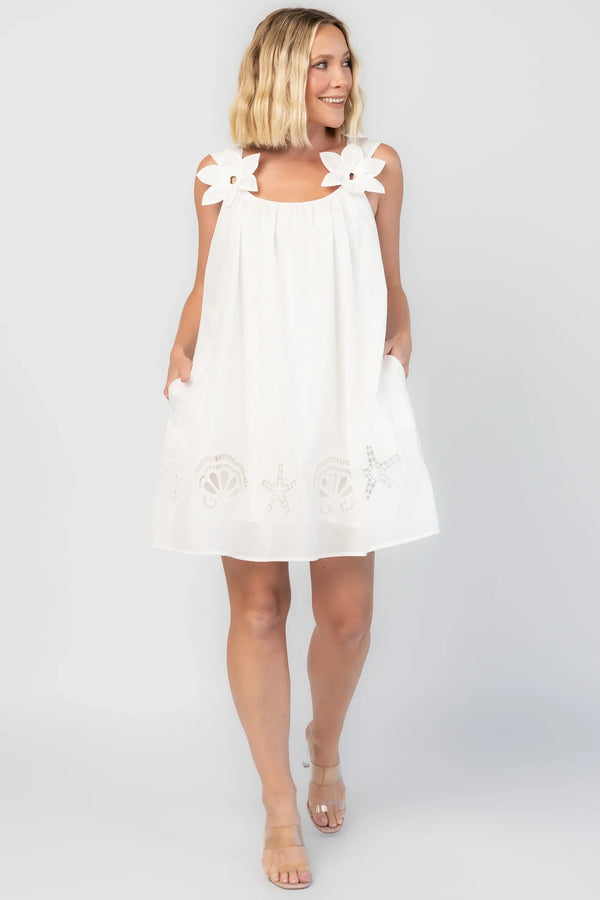 Citrus Short Dress | Off White