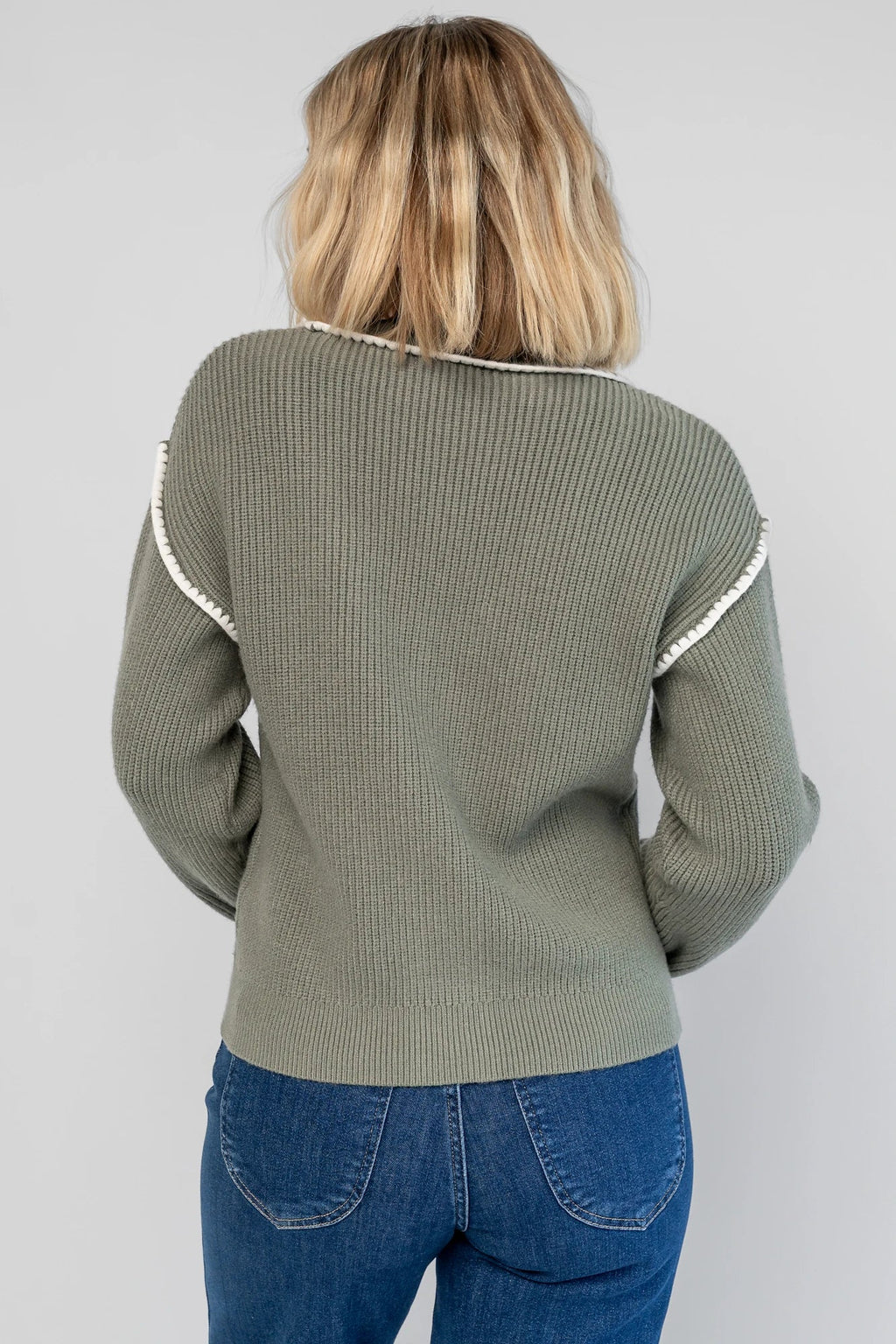 Clarke Button Up Cardigan | Dusty Sage