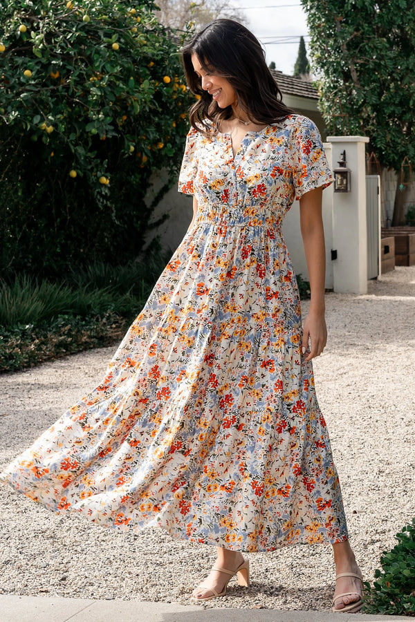 Claudia Maxi Dress | Multi Floral