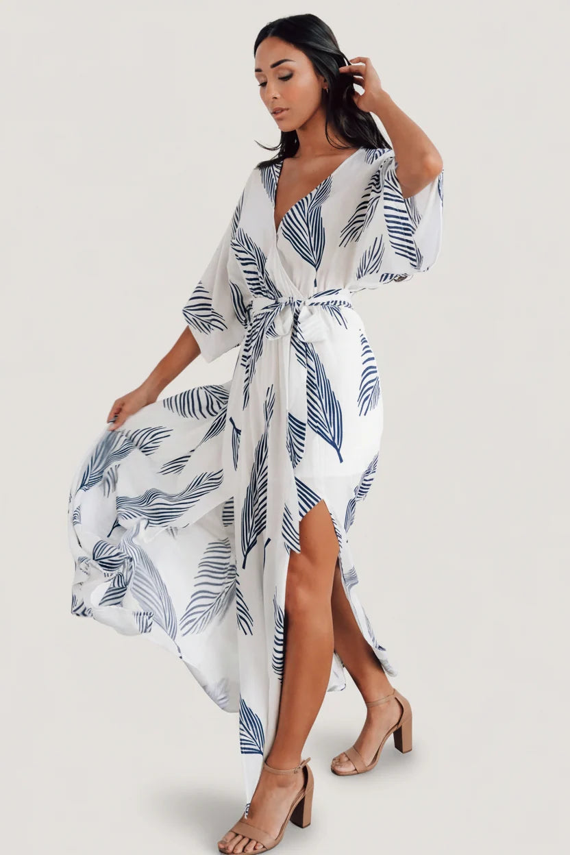 Corinth Maxi Dress | Navy Print