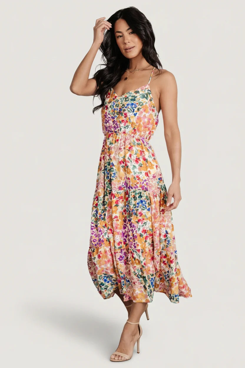 Coronado Midi Dress | Multi Floral Main image