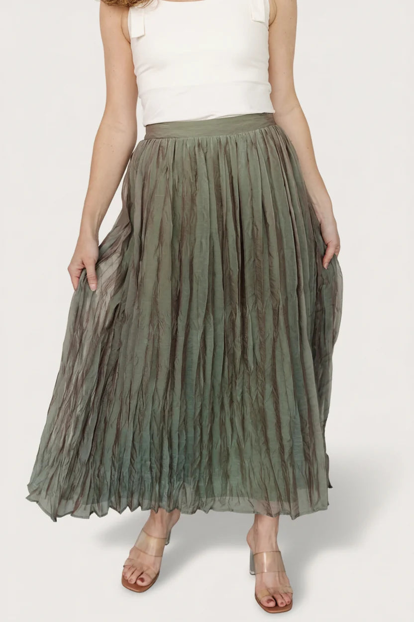 Cyra Midi Skirt | Sage Main image