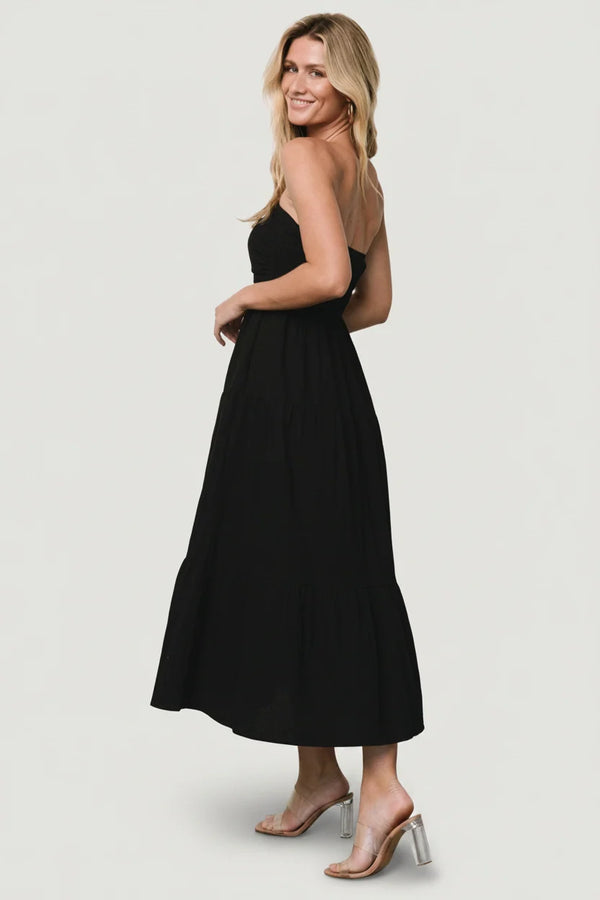 Delray Strapless Dress | Black