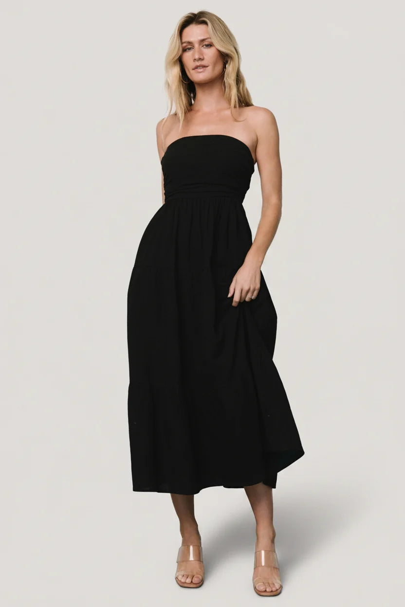 Delray Strapless Dress | Black Main image