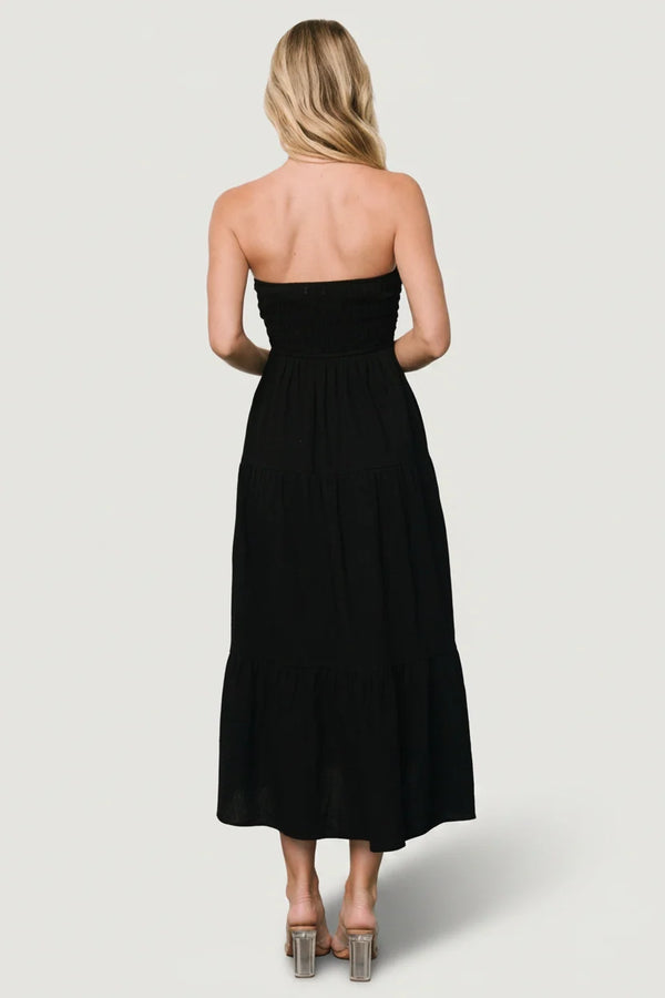 Delray Strapless Dress | Black