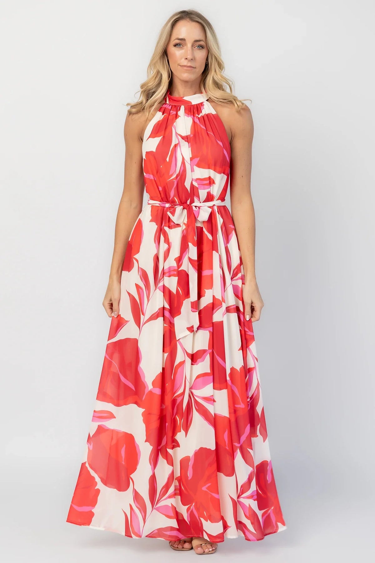 Derya Halter Maxi Dress | Multi Print Main image