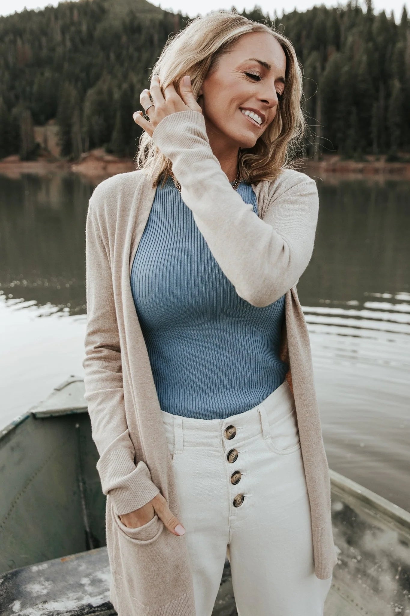Edison Cardigan | Oatmeal Secondary image