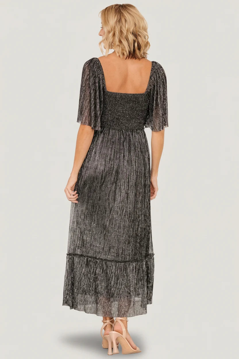 Elea Shimmer Dress | Black