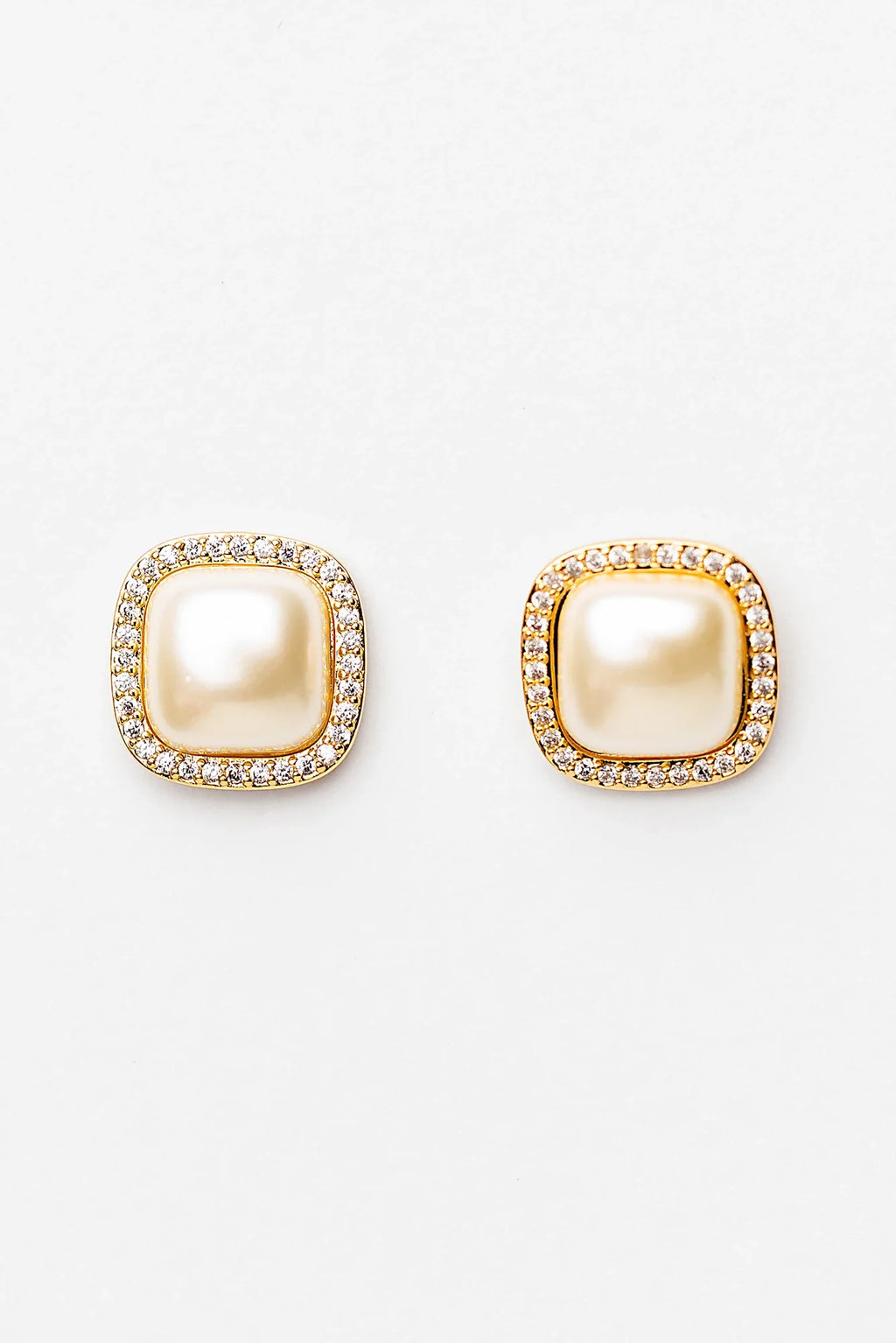 Elianna Pearl Stud Earring | Gold