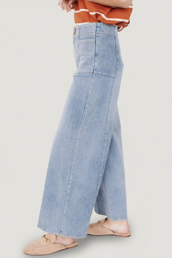 Emmi Mid Rise Wide Leg Jeans | Medium Wash
