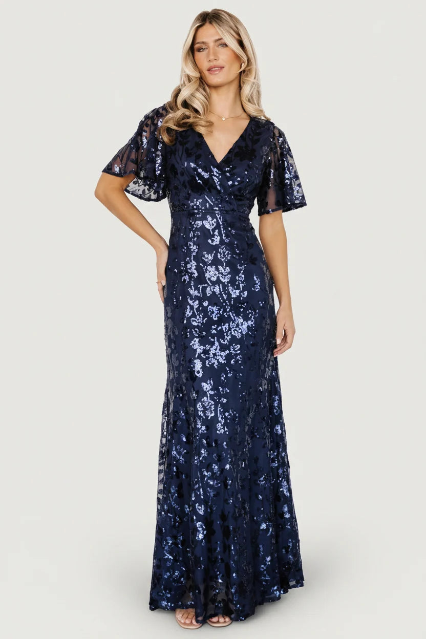 Esme Sequin Dress | Navy