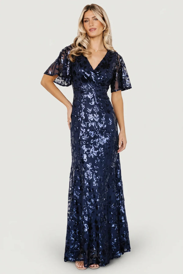 Esme Sequin Dress | Navy