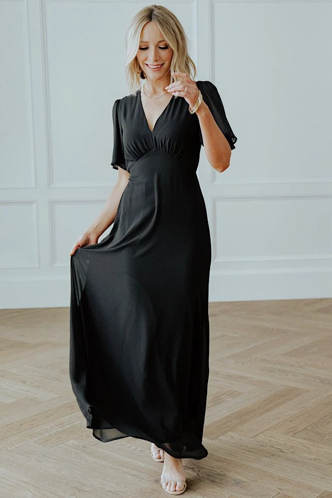 Esti Maxi Dress | Black Secondary image