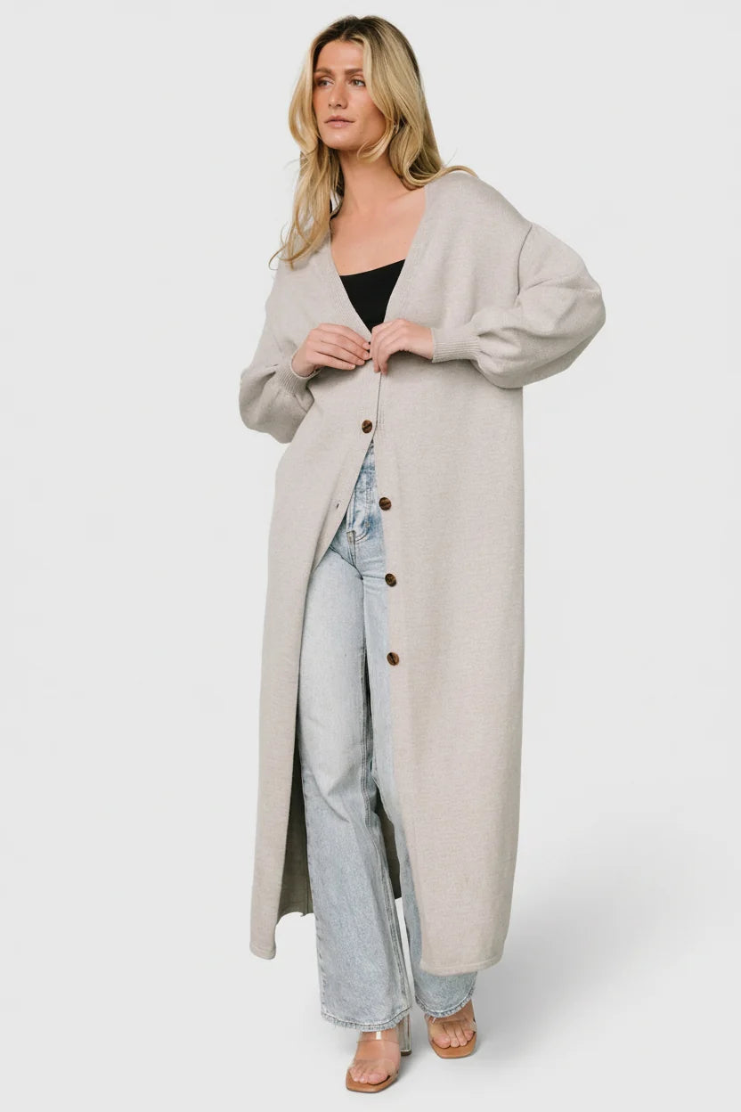 Ethel Long Cardigan | Gray Main image
