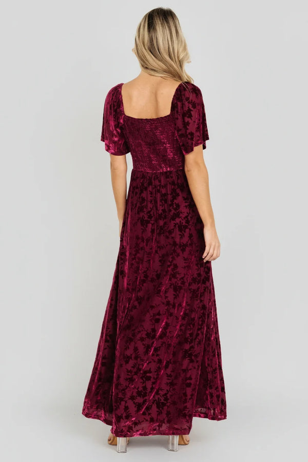 Everley Velvet Maxi Dress | Mulberry